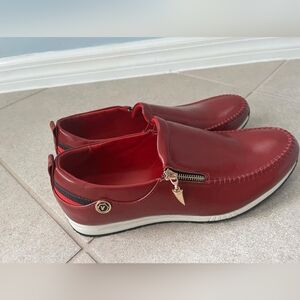 Walgate Red Leather Dress Shoes